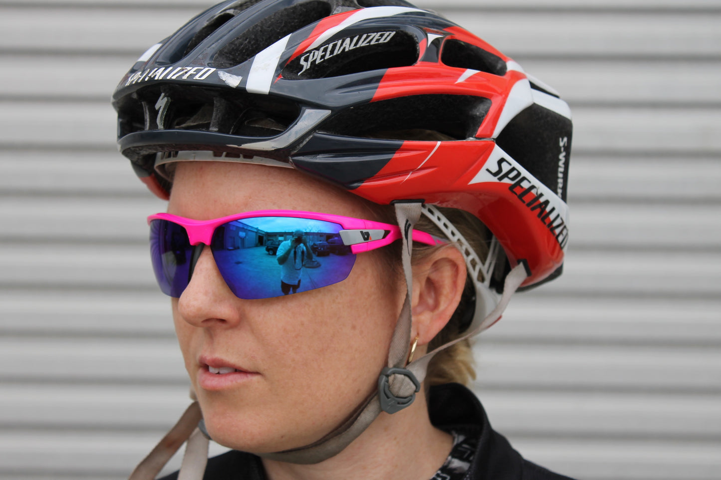 PHO Pink Frame - Blue Mirror Lens