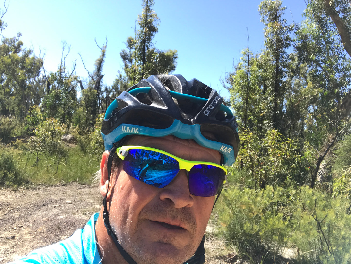 PHO Fluro Yellow Frame - Blue Mirror Lens