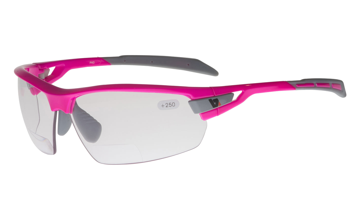PHO Pink Frame - Photochromic Bi Focal Lens