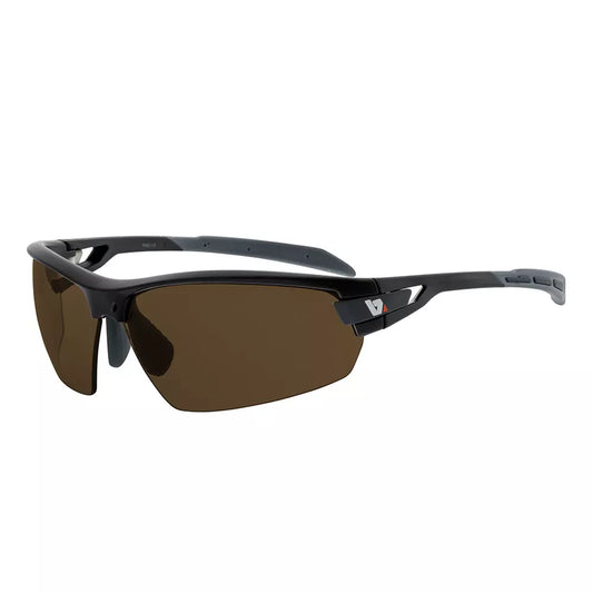 PHO Matt Black Frame with Amber POLARISED bifocal lenses