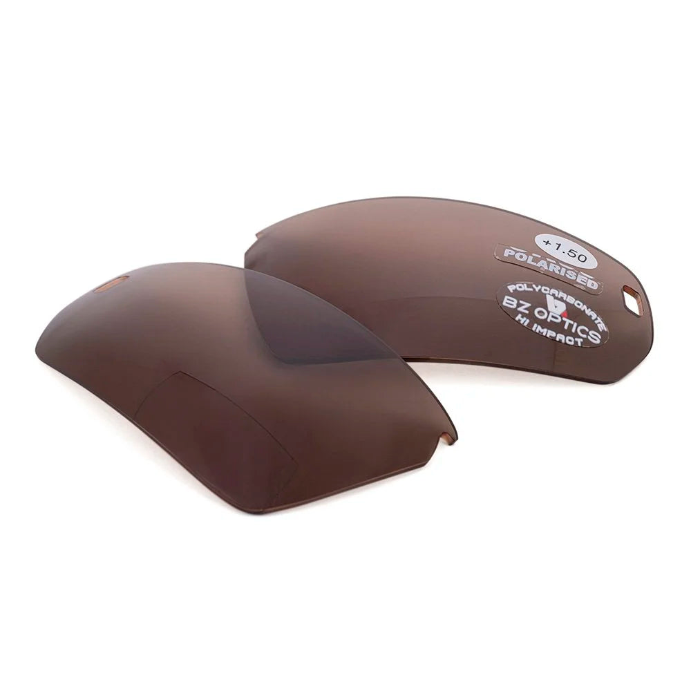 PHO Matt Black Frame with Amber POLARISED bifocal lenses