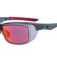 The OZ Gloss Graphite Frame - Red Fire Mirror Plano Lens