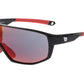 RST Gloss Black or White frames with Red or Green Revo mirror lenses