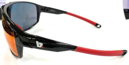 RST Gloss Black or White frames with Red or Green Revo mirror lenses